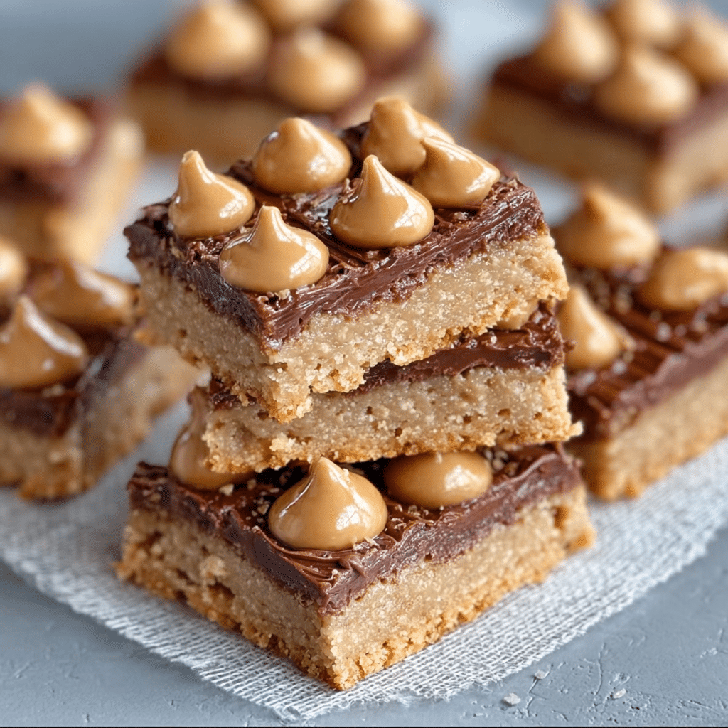 Peanut Butter Blossom Bars