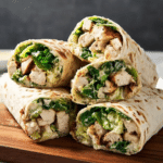 Slow-Cooked Chicken Caesar Wraps