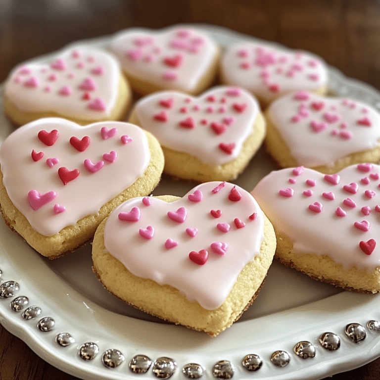 Valentine Frosted Lemon Cookies