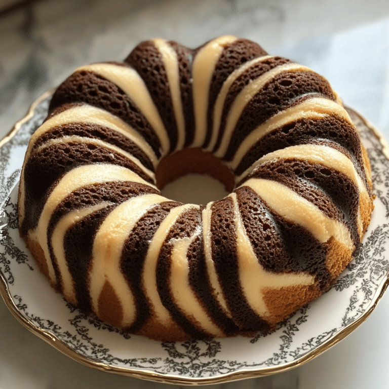 Zebra Bundt Cake Recipe