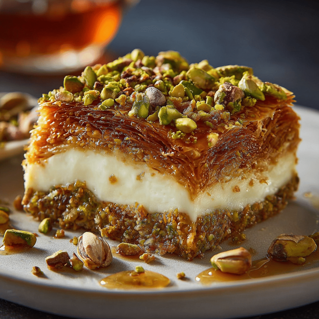 Cheesecake de Baklava de Pistacho
