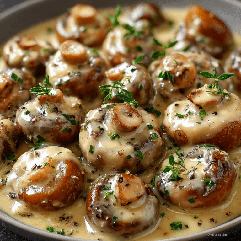 Creamy Garlic Mushrooms