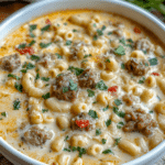 Creamy Parmesan Italian Sausage Ditalini Soup Recipe