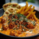 Easy Creamy Butter Chicken with Garlic Drizzle