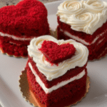 Heart-Shaped Red Velvet Mini Cakes Recipe