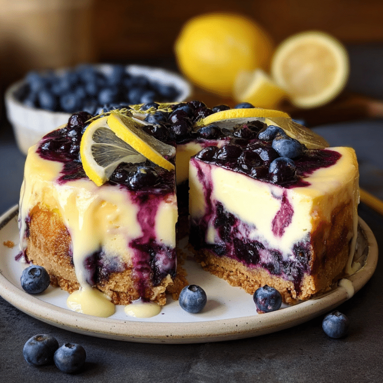 Lemon Blueberry Cheesecake Cake
