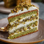 Pistachio Mascarpone Layer Cake