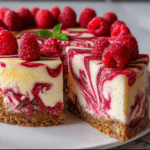 The Perfect Raspberry Swirl Cheesecake