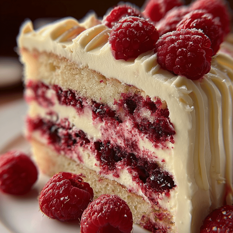 White Chocolate Raspberry Dream Cake Recipe