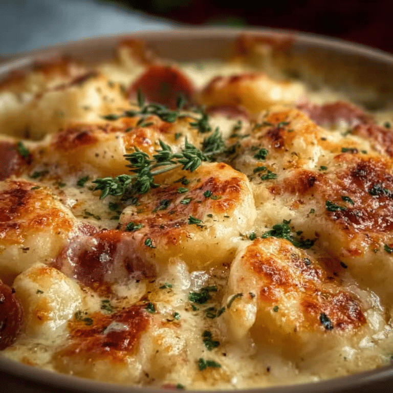 Creamy Crockpot Pierogi Casserole