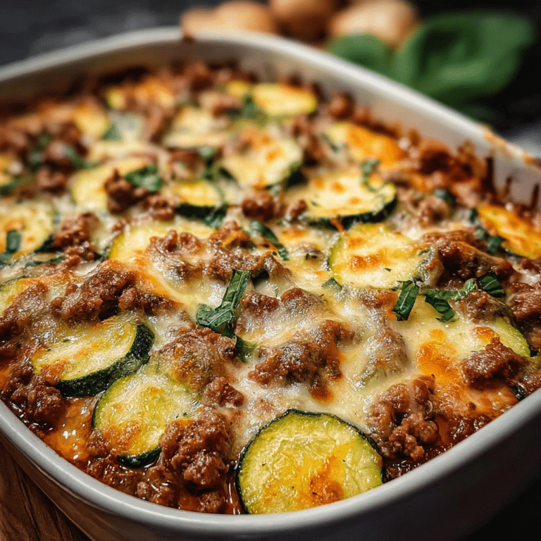 Ground Beef and Zucchini Casserole