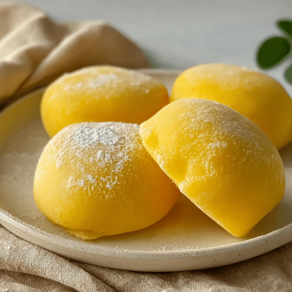 Homemade Mango Mochi