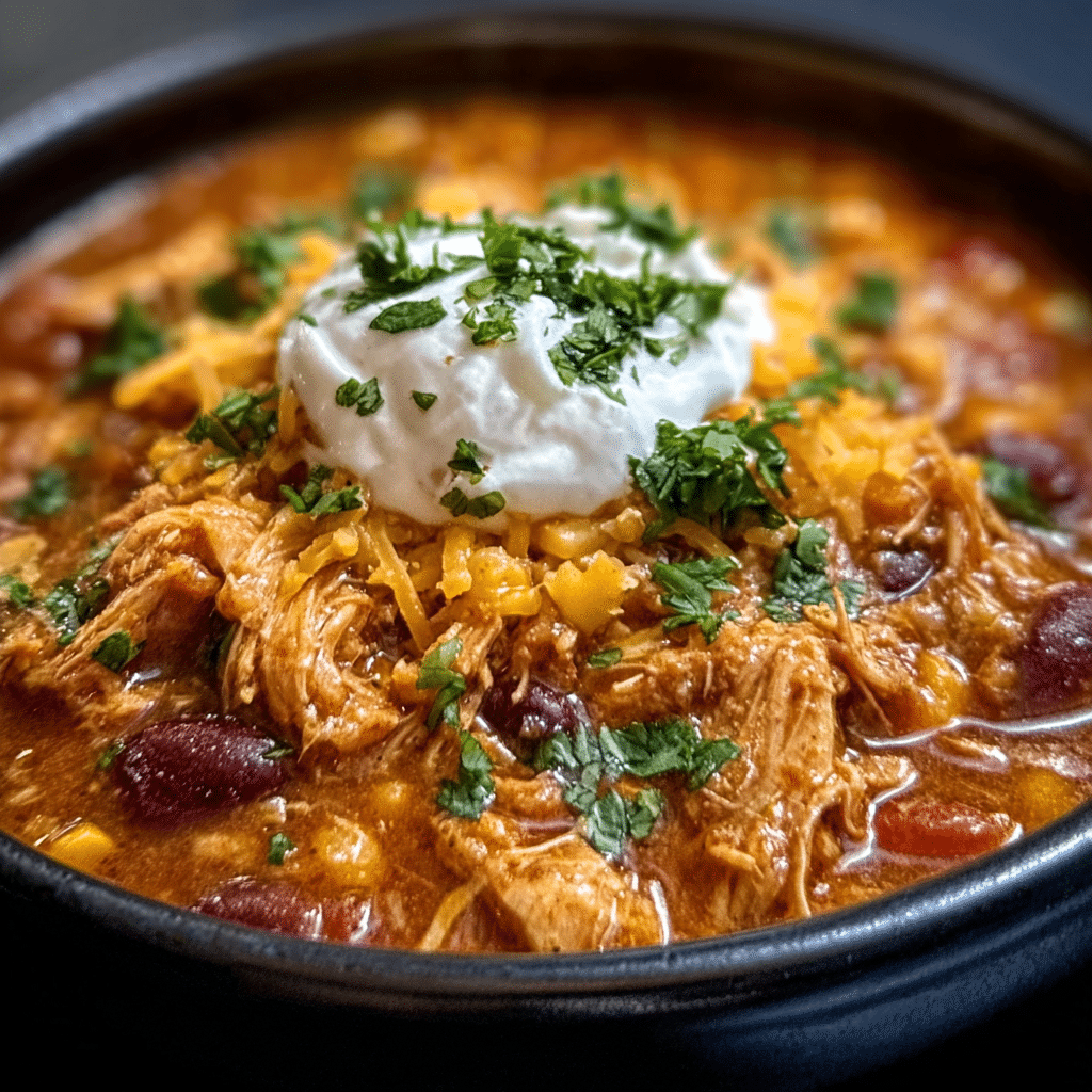 Slow Cooker Chipotle Chicken Chili