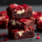 The Best Fudgy Red Velvet Brownies
