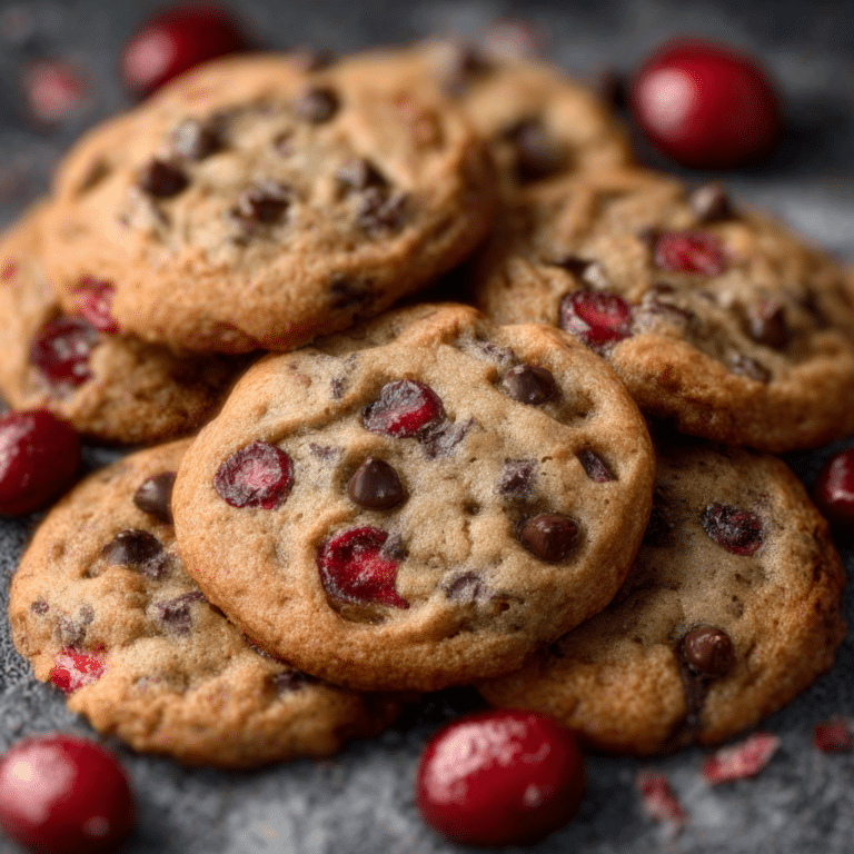 Cherry Chocolate Chip Cookies with Mocha Chips