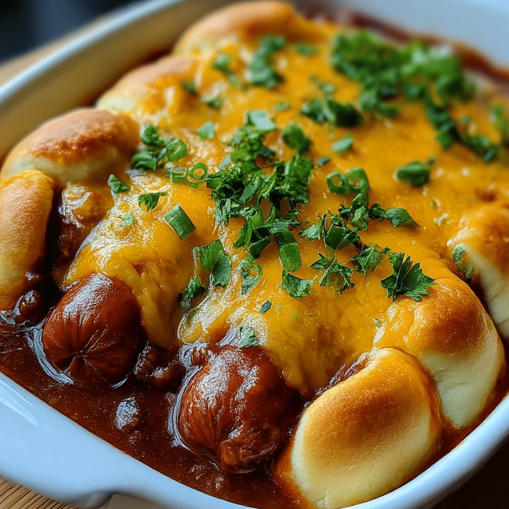 Easy Chili Cheese Dog Bake Recipe
