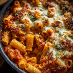Pasta Bake with Pumpkin Tomato Sauce