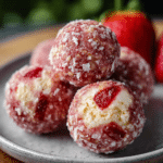 Strawberry Cheesecake Protein Balls