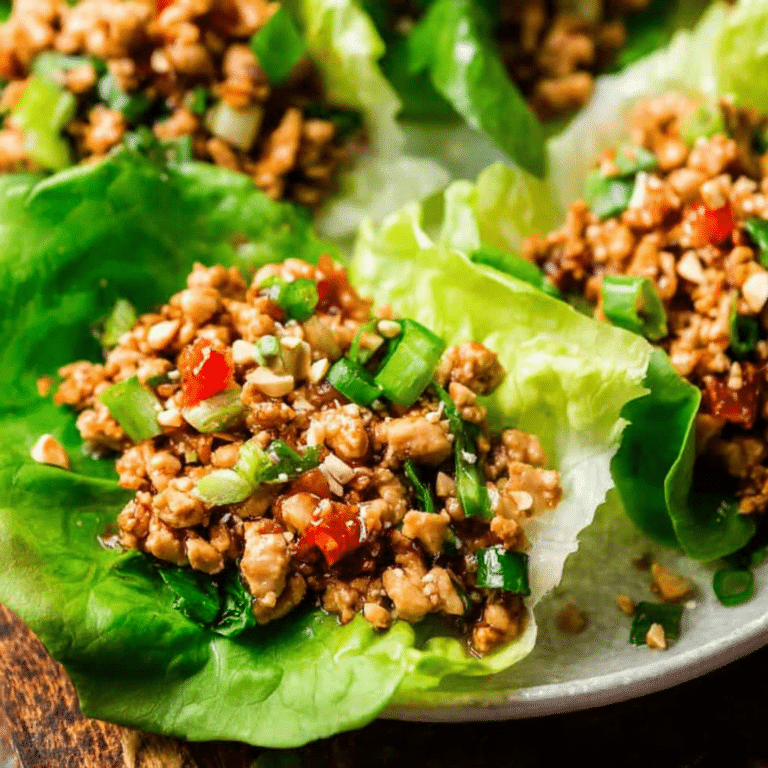 Asian Chicken Lettuce Wraps