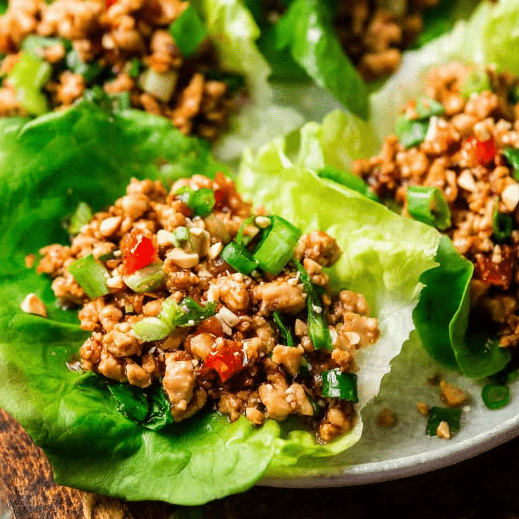 Asian Chicken Lettuce Wraps