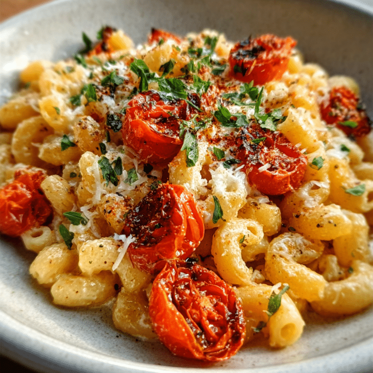 Roasted Tomato and Garlic Ricotta Pasta