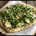 Lemon Artichoke Arugula Pizza