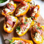 Roasted Goat Cheese Stuffed Mini Peppers